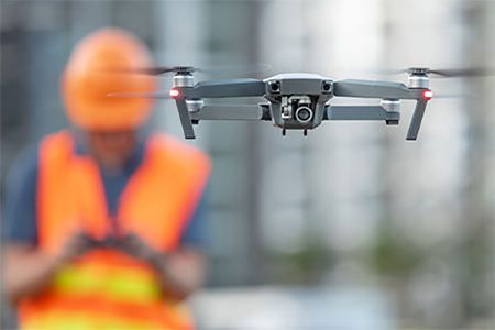Drone flight to monitor Snam’s pipeline network