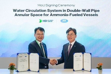KR and HD Hyundai Samho launch joint development of ammonia fuel piping safety system